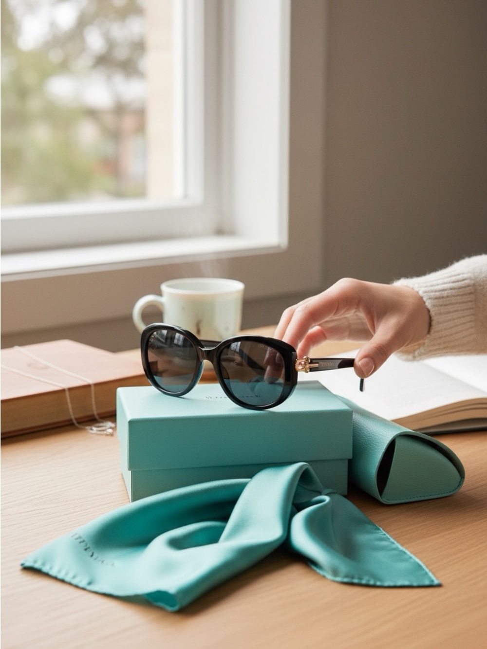 Elegant Black Oval Women's Sunglasses - Sleek Everyday Style